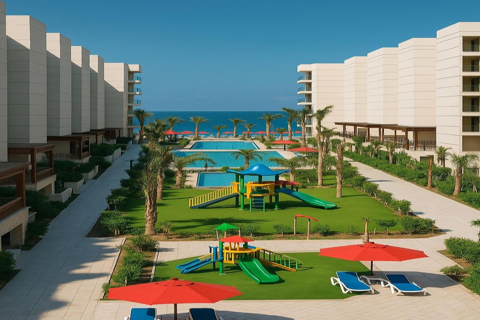 Porto Said Tourist Resort Luxury Hotel Apartment 'Ezbet Shalabi el-Rudi Exterior foto