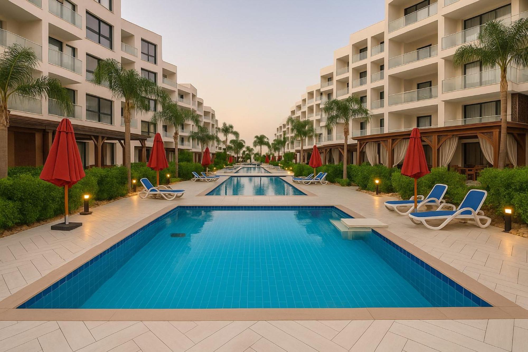 Porto Said Tourist Resort Luxury Hotel Apartment 'Ezbet Shalabi el-Rudi Exterior foto